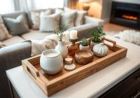 Tacka dekoracyjna na komodzie: jak wybrać styl i materiały oraz zadbać o praktyczność i estetykę Tacka dekoracyjna na komodzie: jak wybrać styl i materiały oraz zadbać o praktyczność i estetykę