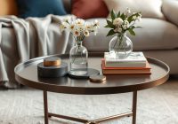 Dekoracje na mały stolik kawowy: jak łączyć styl, funkcję i komfort użytkowania